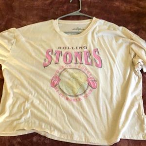 Rolling Stones Cropped T-Shirt size XXL